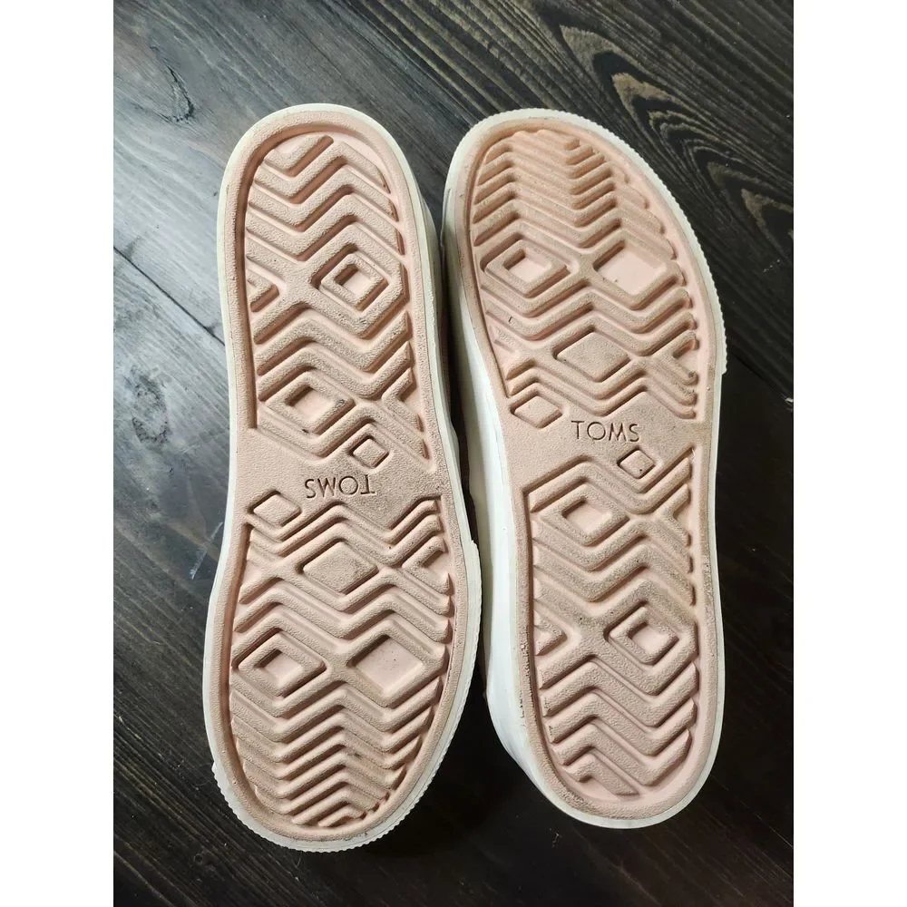 TOMS‎ Women Alpargata Boardwalk Cameo Rose Women's Espadrilles Size 5 1/2